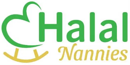 A green and yellow logo for halo nanny